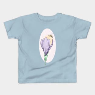 Flower with Bee Kids T-Shirt